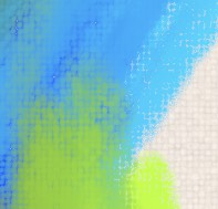 Painting oil pastels on canvas